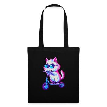 Persian Cat Scooter - Tote Bag - black - Front