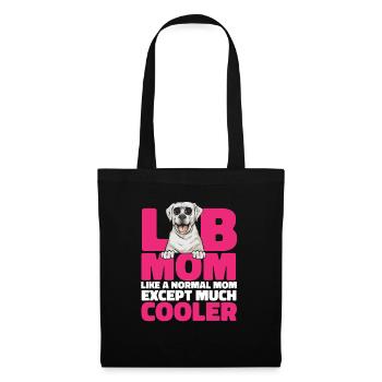 Labrador Retriever blanc Labrador Labrador blanc - Sac en tissu - noir - Devant