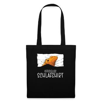 Chemise de nuit officielle Bartagam Lézard Pyjama - Sac en tissu - noir - Devant