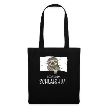 Chemise de nuit officielle Pyjama paresseux - Sac en tissu - noir - Devant