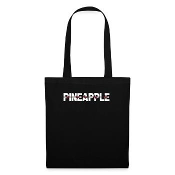 Rythme cardiaque de l’ECG à l’ananas - Sac en tissu - noir - Devant