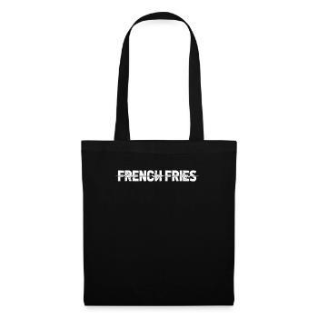 French fries fries ECG Heartbeat - Tote Bag - black - Front