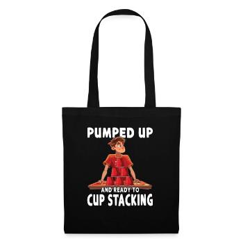 Empilage de gobelets Speed Stacker - Sac en tissu - noir - Devant