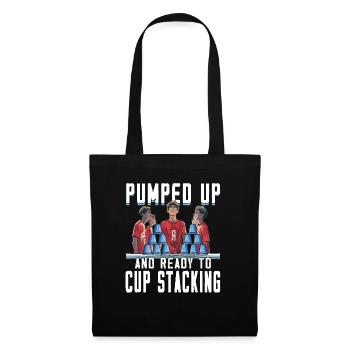 Empilage de gobelets Speed Stacker - Sac en tissu - noir - Devant