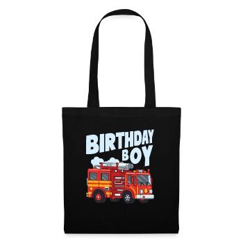 Birthday Boy Firefighter Birthday Boy - Tote Bag - black - Front