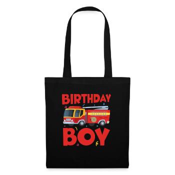 Birthday Boy Firefighter Birthday Boy - Tote Bag - black - Front