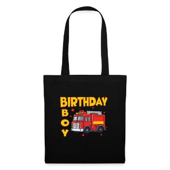 Birthday Boy Firefighter Birthday Boy - Tote Bag - black - Front