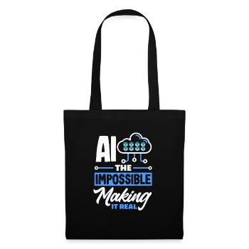 Cryptocurrency AI & Crypto Enthusiast Blockchain - Tote Bag - black - Front