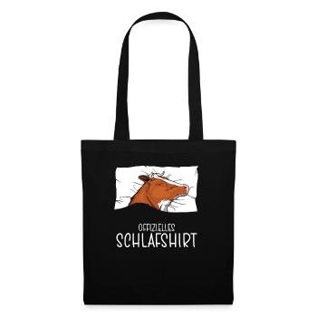 Official Sleep Shirt Cow Pajamas - Tote Bag - black - Front