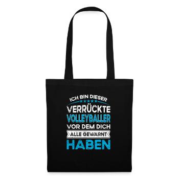I'm this legendary crazy volleyball player - Tote Bag - black - Front