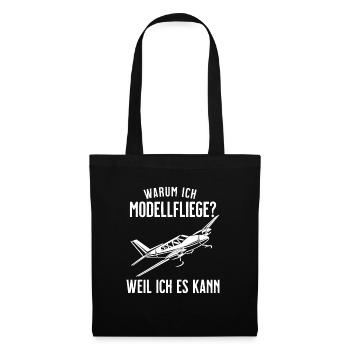Airplane Tshirt Men's Helicopter Pilot Airplane - Tote Bag - black - Front