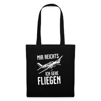 Airplane Tshirt Men's Helicopter Pilot Airplane - Tote Bag - black - Front