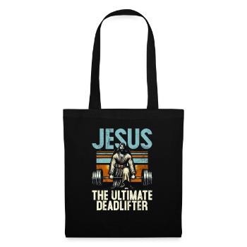 Jesus The Ultimate Deadlifter Christian Gym - Tote Bag - black - Front