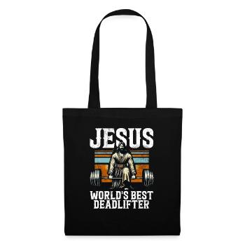 Jesus The Ultimate Deadlifter Christian Gym - Tote Bag - black - Front