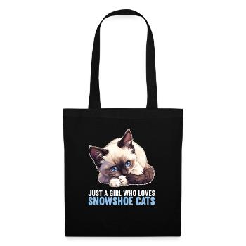 Chaton raquette Chat raquette - Sac en tissu - noir - Devant