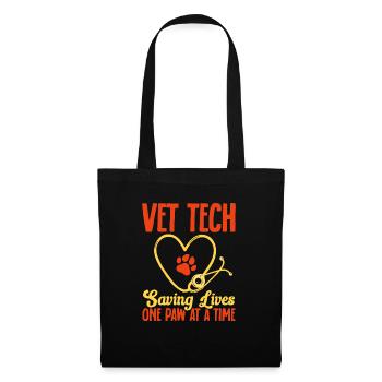 Vet Tech Veterinary Veterinary Technician - Tote Bag - black - Front