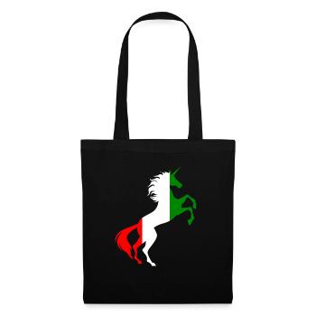 Licorne Hongrie Drapeau T-Shirt Licorne Magique Humour - Sac en tissu - noir - Devant