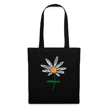 Teacher Life - Teach Love Inspire Teachers - Tote Bag - black - Front