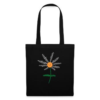 Teacher Life - Teach Love Inspire Teachers - Tote Bag - black - Front