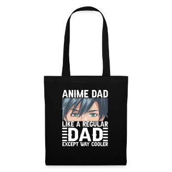 Papa Anime Comme Un Papa Ordinaire Otaku Manga Japonais - Sac en tissu - noir - Devant