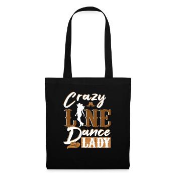 Linedance Crazy Line Dance Lady Cowboyhut - Stoffbeutel - Schwarz - Vorne