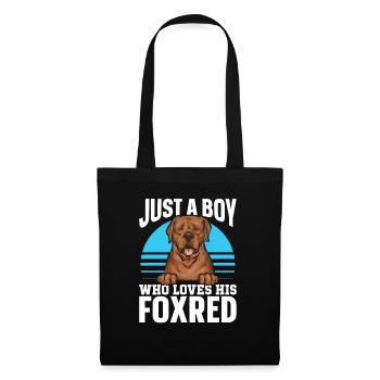 Fuchsroter Labrador Retriever Fox Red Labrador - Stoffbeutel - Schwarz - Vorne