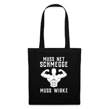 Gym Tshirt Funny Fitness Workout Gym - Tote Bag - black - Front