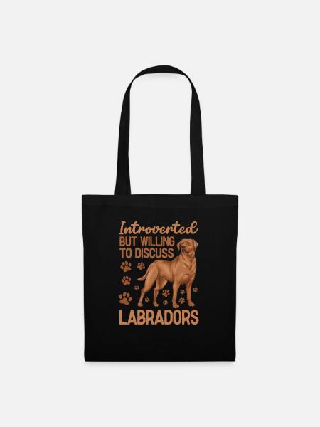 Fuchsroter Labrador Retriever Fox Red Labrador - Stoffbeutel - Schwarz