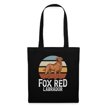 Fuchsroter Labrador Retriever Fox Red Labrador - Stoffbeutel - Schwarz - Vorne