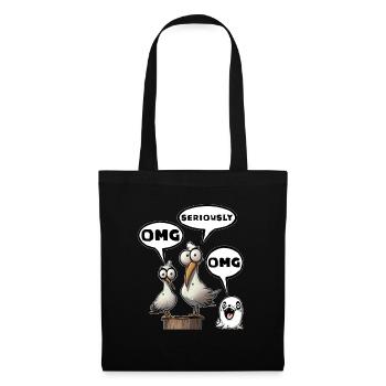 Omg seriously cool wow - Tote Bag - black - Front