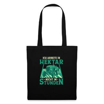 I work in acres, not in hours Farm B - Tote Bag - black - Front