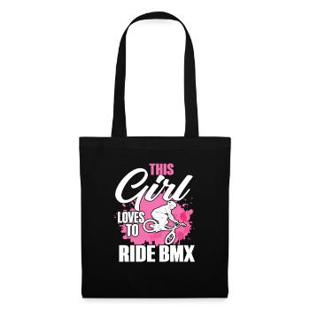 BMX Rider Fille Vélo Vélo Stunt Racing Enfants - Sac en tissu - noir - Devant