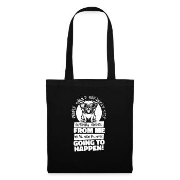 Pug Dog - Tote Bag - black - Front