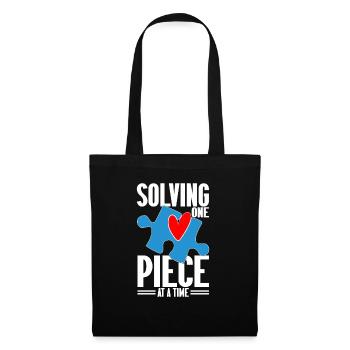 Jigsaw Puzzle Piece Puzzle Lover - Tote Bag - black - Front