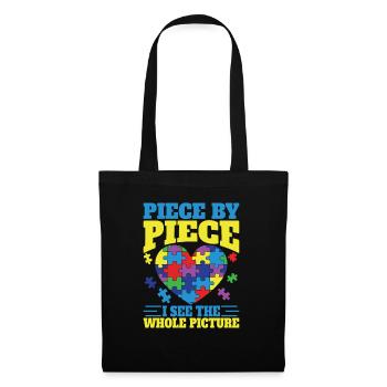 Jigsaw Puzzle Piece Puzzle Lover - Tote Bag - black - Front