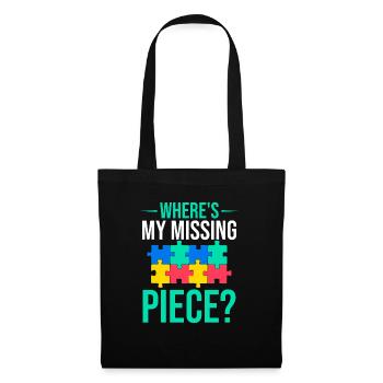 Jigsaw Puzzle Piece Puzzle Lover - Tote Bag - black - Front