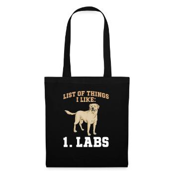 Yellow Labrador Retriever - Tote Bag - black - Front