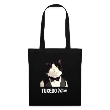 Tuxedo Kätzchen Tuxedo Katze - Stoffbeutel - Schwarz - Vorne