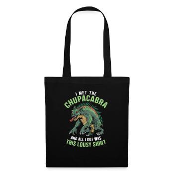 Chupacabra Créature légendaire Bête Cryptozoologie - Sac en tissu - noir - Devant
