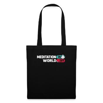 Méditation Méditation Méditation Sur le Monde Hors Monde - Sac en tissu - noir - Devant