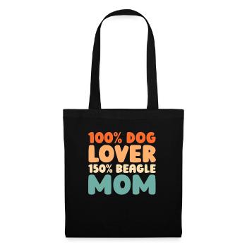 Beagle - Sac en tissu - noir - Devant