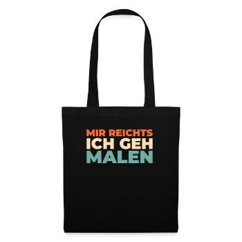 Peintre, vernisseur, j’en ai assez, je vais peindre - Sac en tissu - noir - Devant