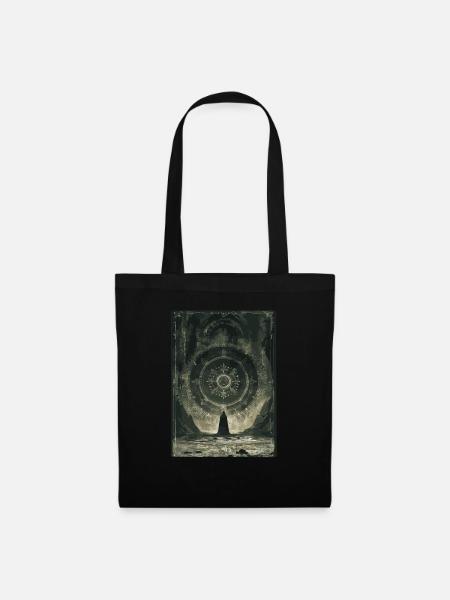Das Glücksrad Tarot - Stoffbeutel - Schwarz