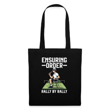 Tennis Umpire Ref Sports Game Official Referee - Tote Bag - black - Front