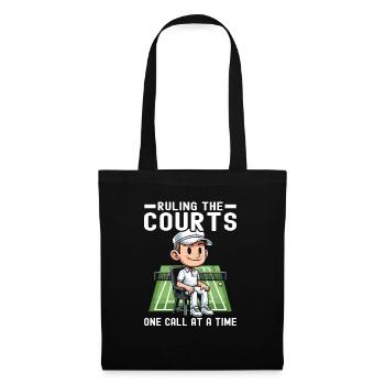 Tennis Umpire Ref Sports Game Official Referee - Tote Bag - black - Front