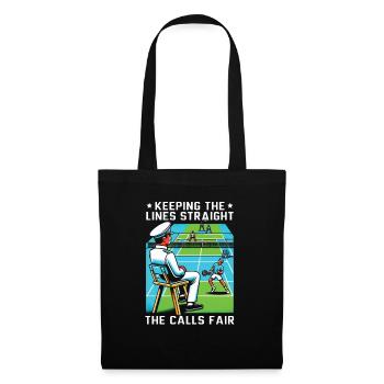 Tennis Umpire Ref Sports Game Official Referee - Tote Bag - black - Front