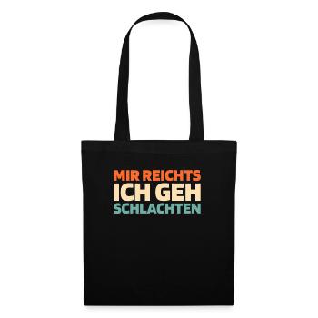 Fleischer Metzger Schlachter - Stoffbeutel - Schwarz - Vorne