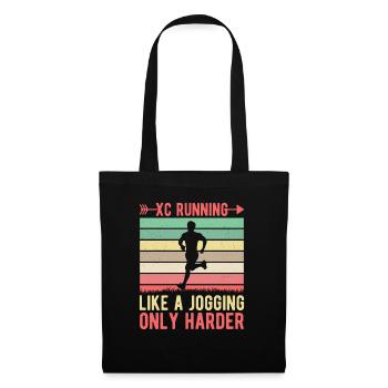 Cadeau de course XC amusant Édition XC Runner - Sac en tissu - noir - Devant