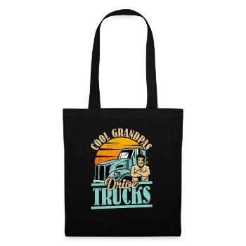 Cool Grandpas Drive Trucks Trucking Trucker - Stoffbeutel - Schwarz - Vorne