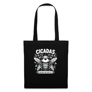 Cicada Invasion Insect Brood Cicada Survivor - Tote Bag - black - Front